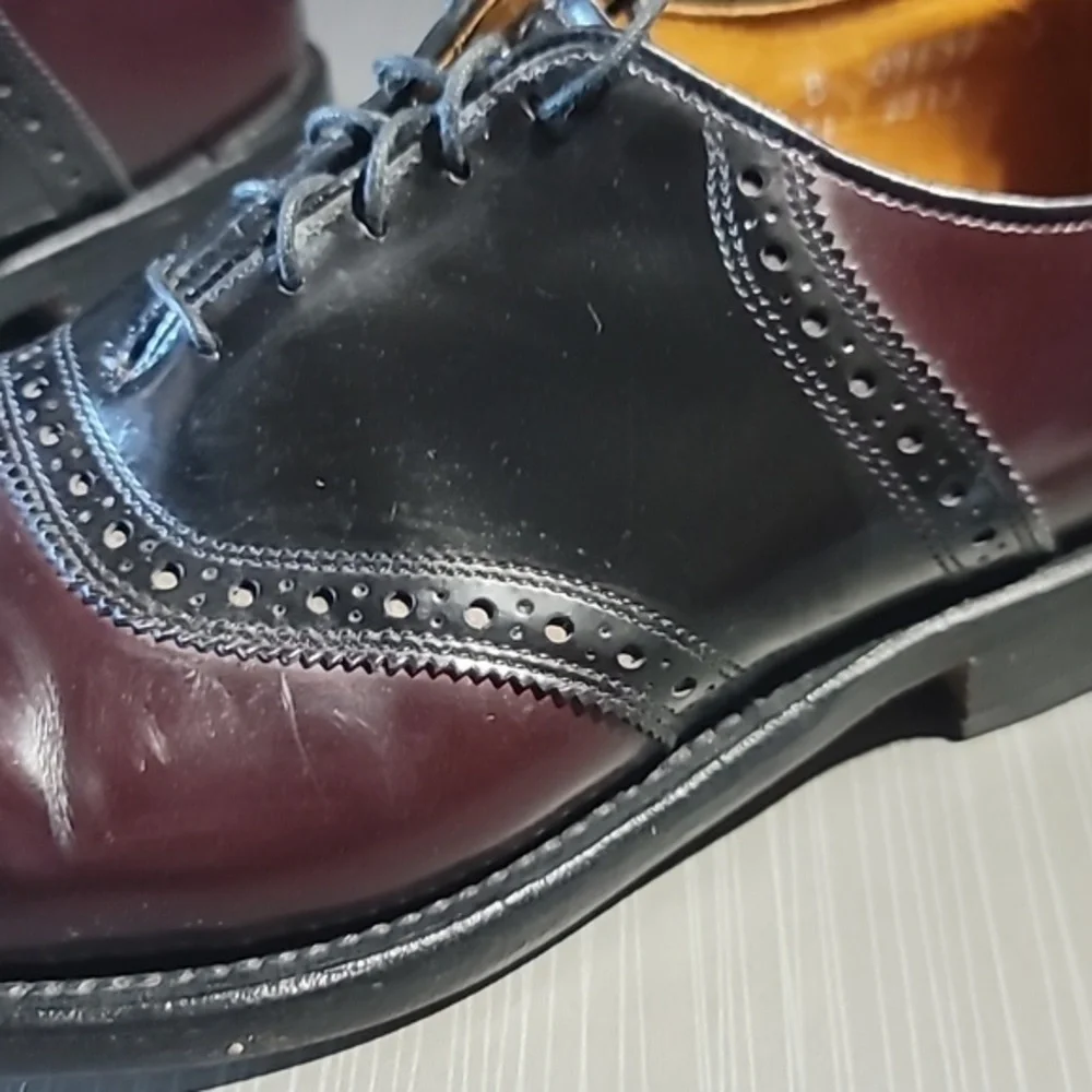 ALLEN EDMONDS 'Sheldon's 2‎ Toned Leather Oxford Men's 11B Great Condition